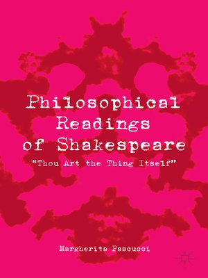 cover image of Philosophical Readings of Shakespeare